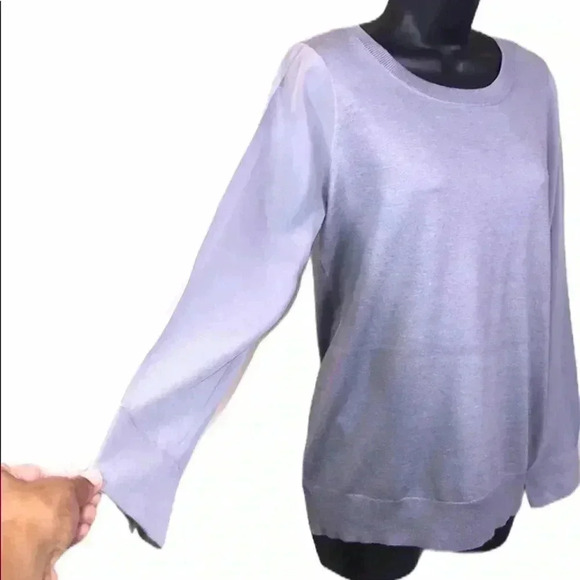 Joie Kelsea Gray Cashmere Blend Pullover Top Blouse Size S - Picture 6 of 8